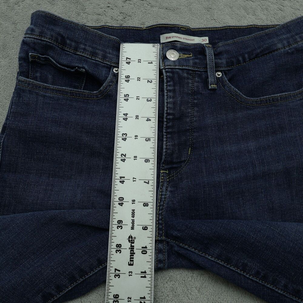 Levi's 314 Jeans Women's Size 30 Mid-Rise Shaping Straight Denim 29.5" Inseam - Picture 8 of 16
